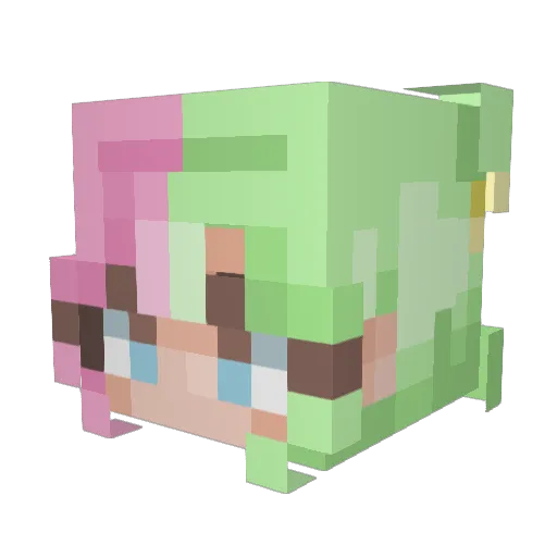 AmbarLyx Minecraft avatar head, 3D render