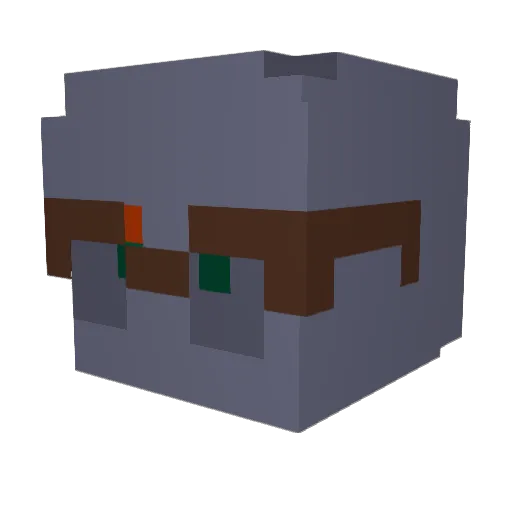 AmbassadorGoyan Minecraft avatar head, 3D render