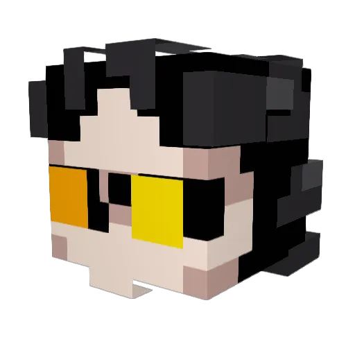 AmbassadorTowne Minecraft avatar head, 3D render