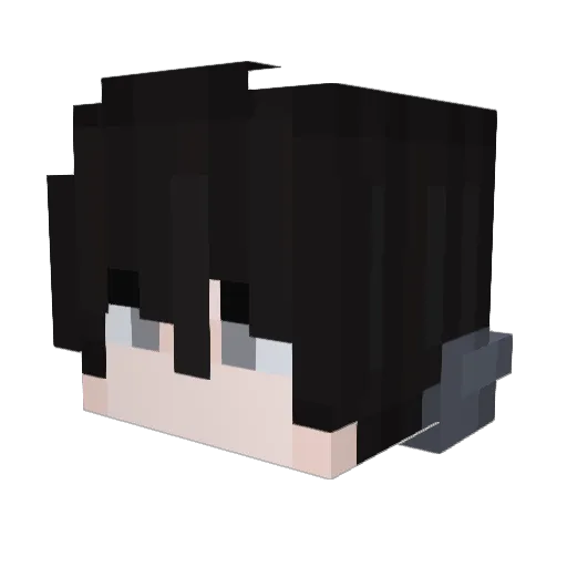 Ambatudie Minecraft avatar head, 3D render