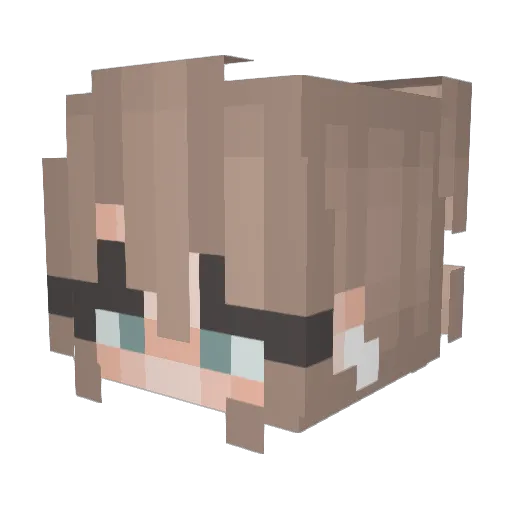 Ambearr Minecraft avatar head, 3D render