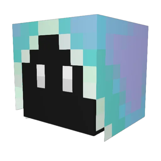 Ambedge Minecraft avatar head, 3D render