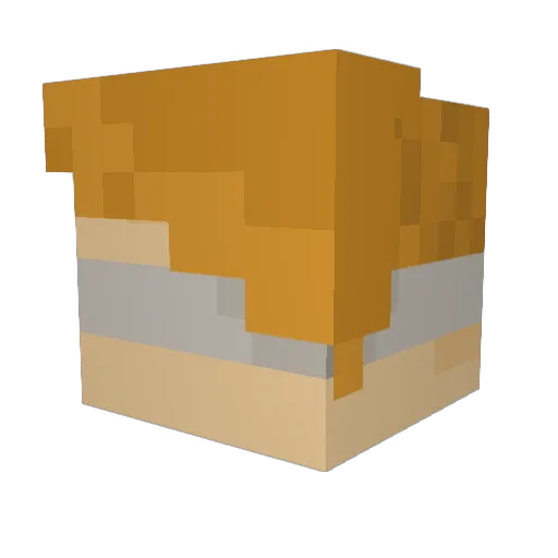 AmberHare Minecraft avatar head, 3D render