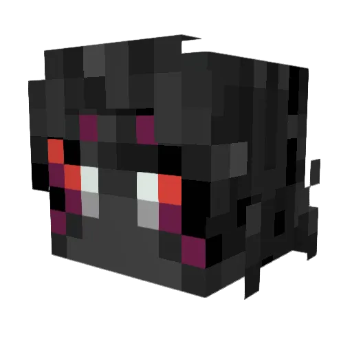 AmberKarma Minecraft avatar head, 3D render