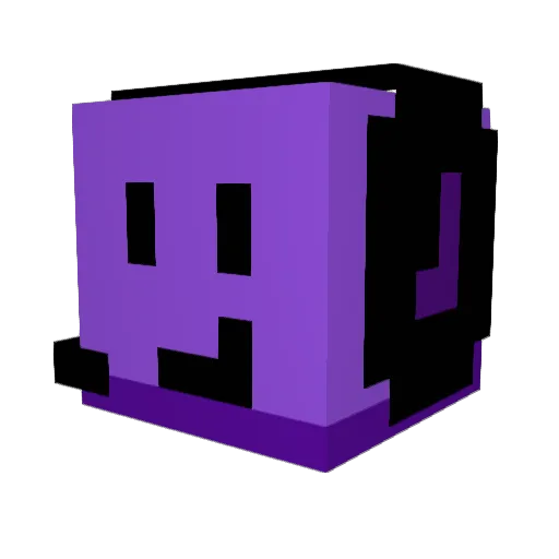 AmberLighter Minecraft avatar head, 3D render
