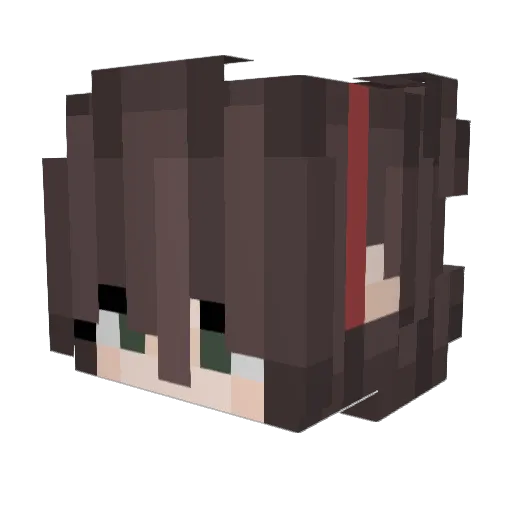 AmberLin10596 Minecraft avatar head, 3D render