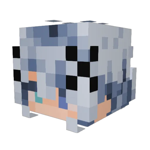 AmberSolace Minecraft avatar head, 3D render