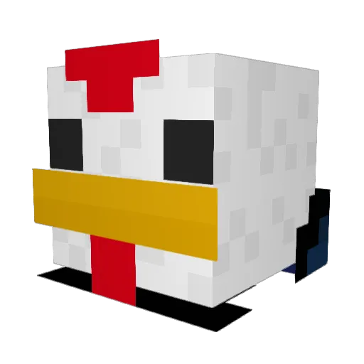 Amberezzalta Minecraft avatar head, 3D render