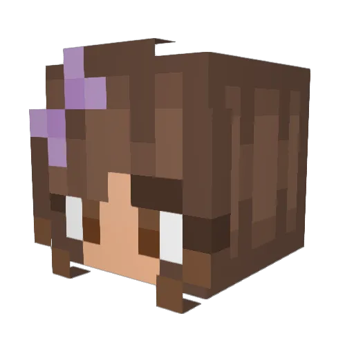 Amberghini_ Minecraft avatar head, 3D render