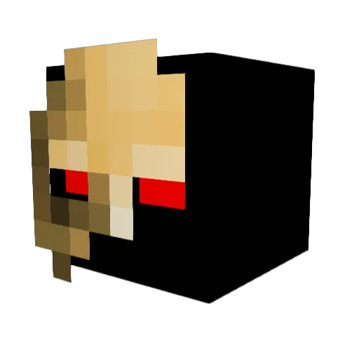 Ambergreenghost Minecraft avatar head, 3D render