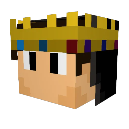 Ambermist10 Minecraft avatar head, 3D render