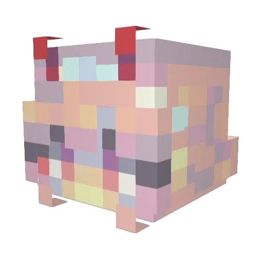 Amberrrrrr Minecraft avatar head, 3D render