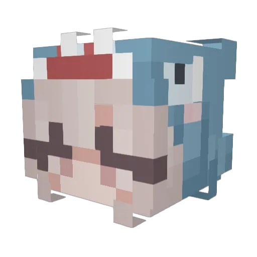 Ambertt69 Minecraft avatar head, 3D render