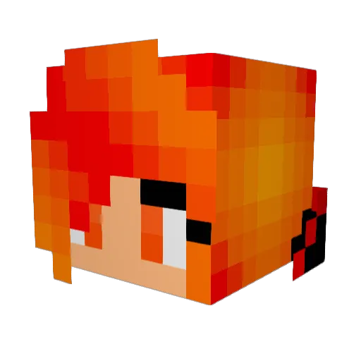 AmbiBambi99 Minecraft avatar head, 3D render