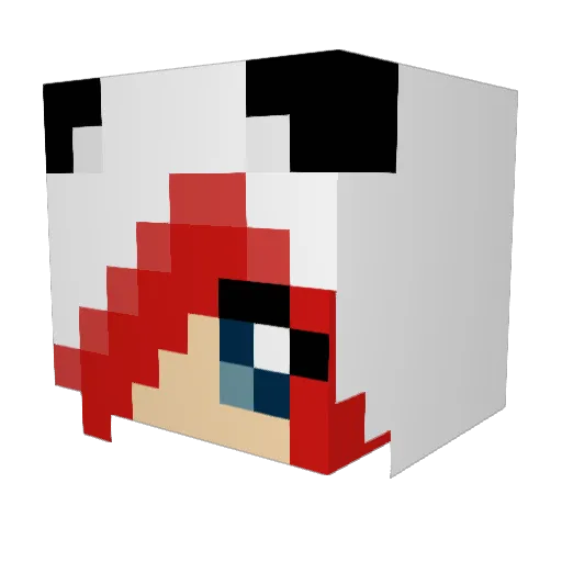 AmbiPacket Minecraft avatar head, 3D render