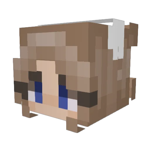 AmbientRock Minecraft avatar head, 3D render