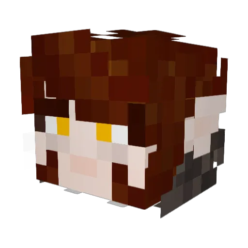 Amboerbraesiyah Minecraft avatar head, 3D render