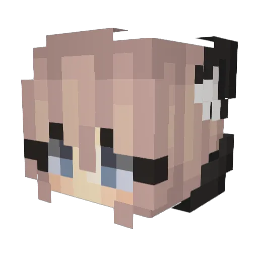 Ambr0os Minecraft avatar head, 3D render