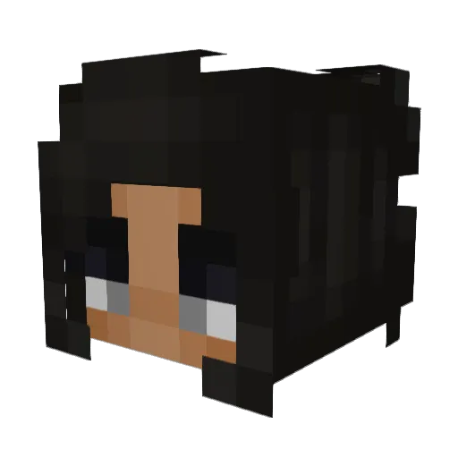 Ambrellla Minecraft avatar head, 3D render