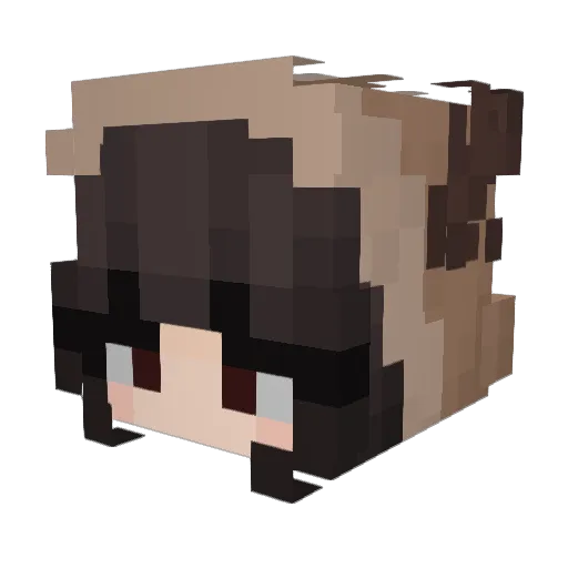 Ambrina Minecraft avatar head, 3D render