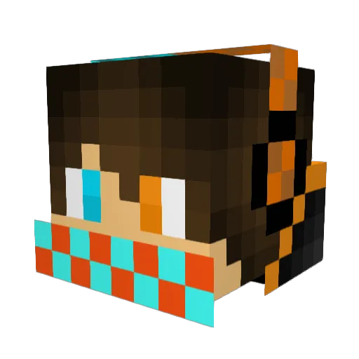 Ambro2031 Minecraft avatar head, 3D render