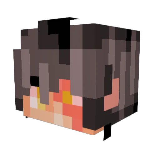 Ambromax Minecraft avatar head, 3D render