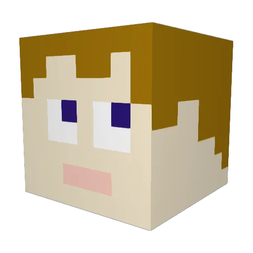 Ambrose1810 Minecraft avatar head, 3D render