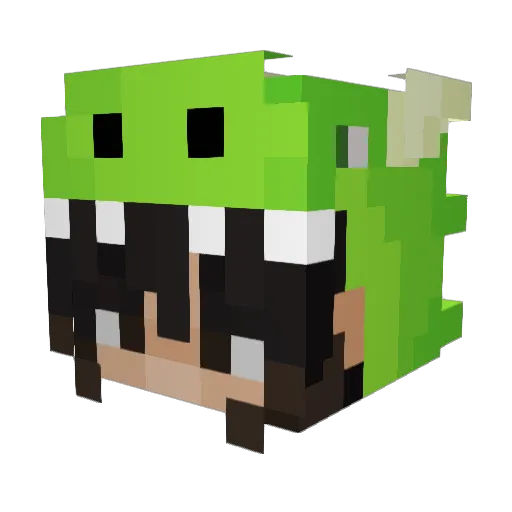 Ambrosio Minecraft avatar head, 3D render