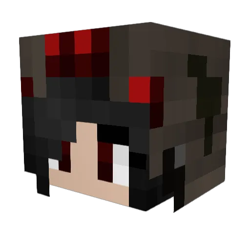 Ambushh Minecraft avatar head, 3D render