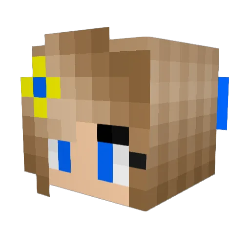 Amby05 Minecraft avatar head, 3D render