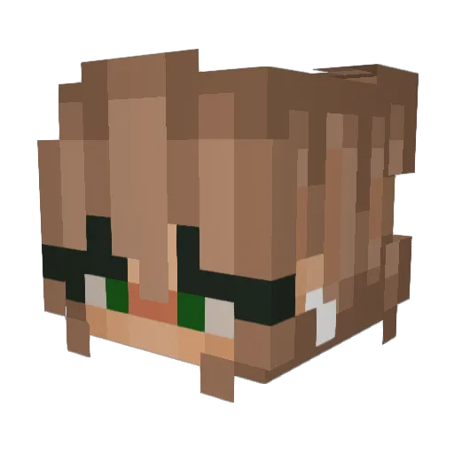Amby__ Minecraft avatar head, 3D render