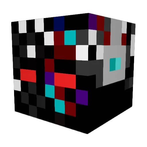 Ambzaan Minecraft avatar head, 3D render