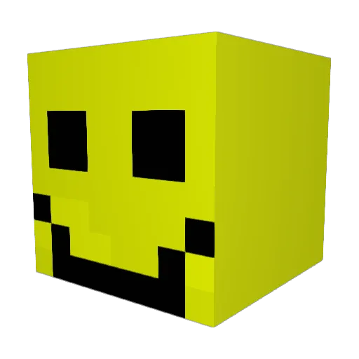 Amdek Minecraft avatar head, 3D render