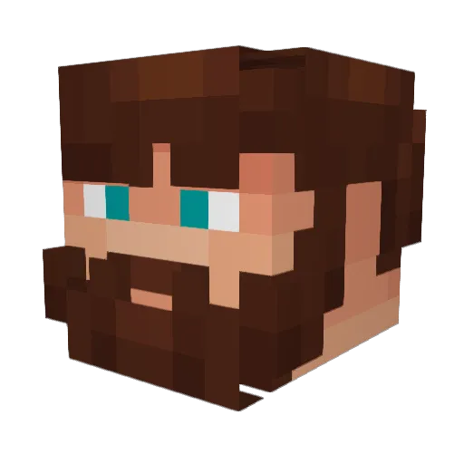Amdiranifany Minecraft avatar head, 3D render