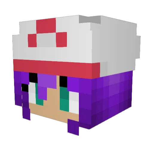 AmeMinecraft Minecraft avatar head, 3D render