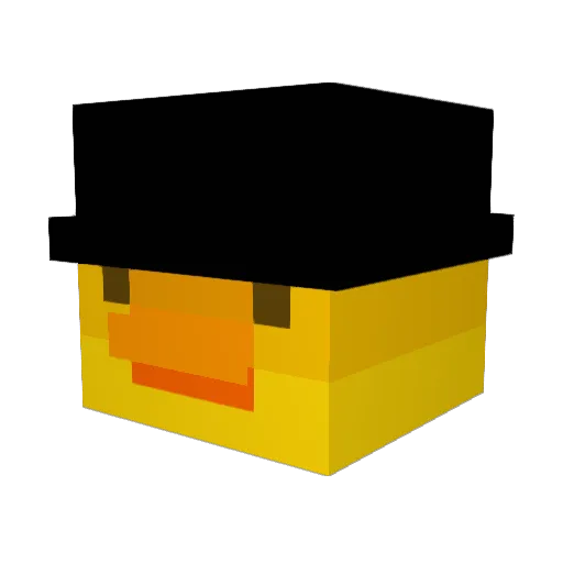 Ameba_021 Minecraft avatar head, 3D render