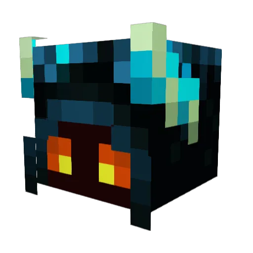 Amecee Minecraft avatar head, 3D render