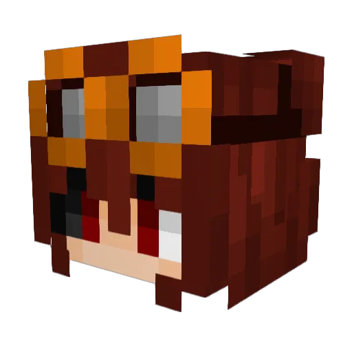 Amecendor Minecraft avatar head, 3D render