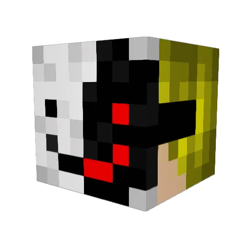 AmediumO1 Minecraft avatar head, 3D render