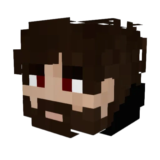 Ameen242 Minecraft avatar head, 3D render