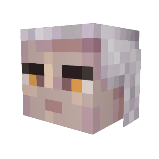 Ameeq97 Minecraft avatar head, 3D render
