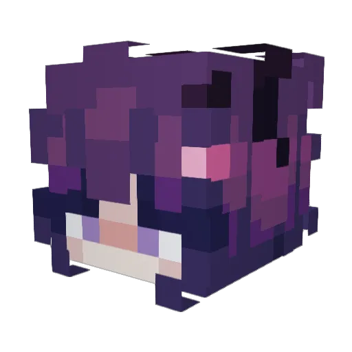 Amelia1292006 Minecraft avatar head, 3D render