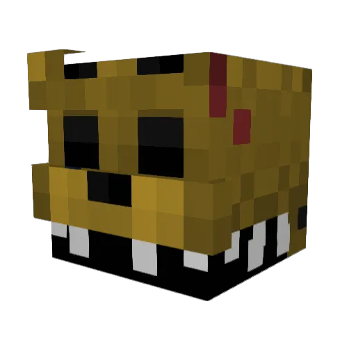 Amelia1801 Minecraft avatar head, 3D render