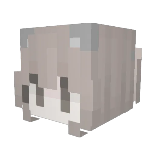 Amelia964 Minecraft avatar head, 3D render