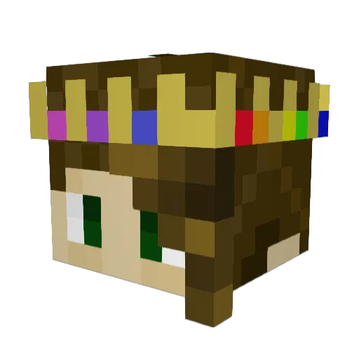AmeliaPond1997 Minecraft avatar head, 3D render