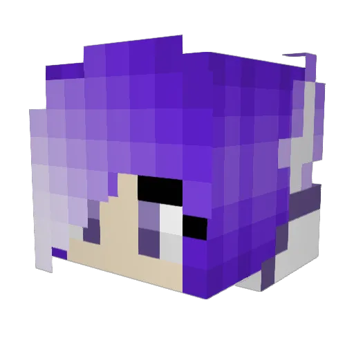 Ameliyn Minecraft avatar head, 3D render