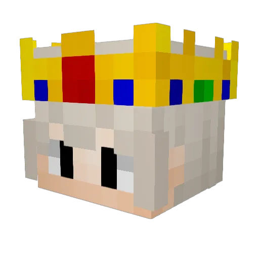 Amemhotep Minecraft avatar head, 3D render