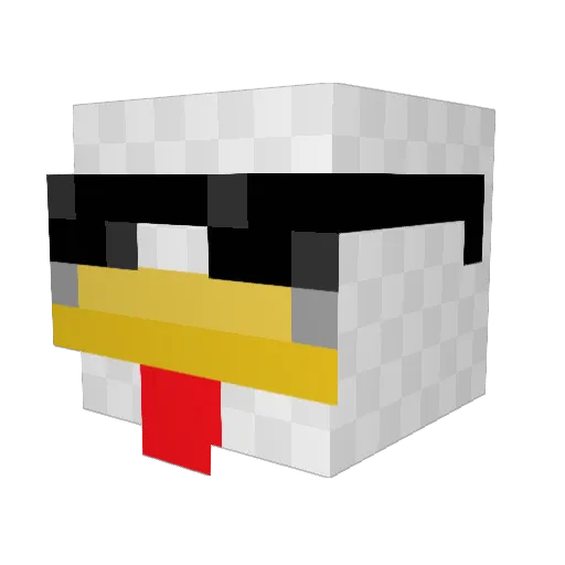 Amen__ Minecraft avatar head, 3D render
