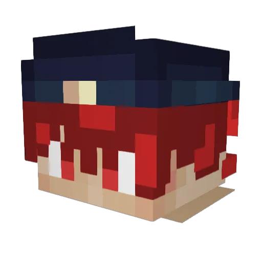 Minecraft-Avatar von Ameplax: Kopf als 3D-Render
