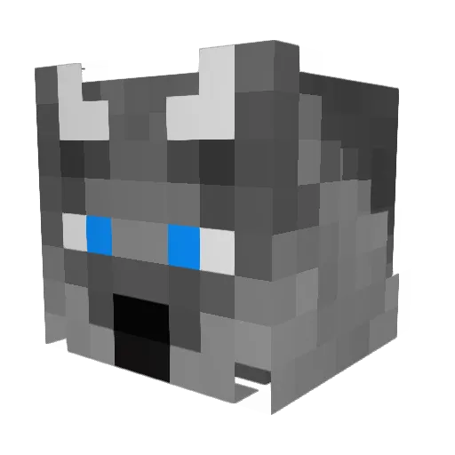 Amer54 Minecraft avatar head, 3D render